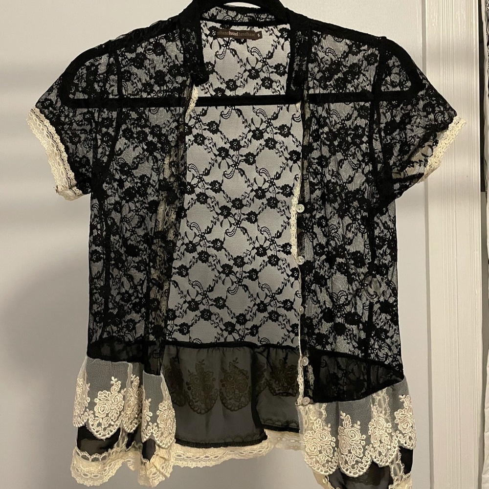 Lacey button up shirt